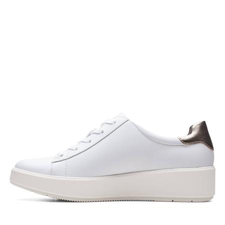Женские кеды Clarks Layton Pace 26158891, белые Женские кеды Clarks Layton Pace 26158891, белые