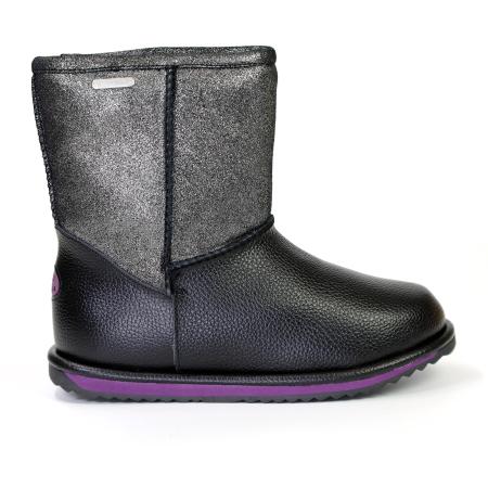 Детские полусапоги из овчины (угги) EMU Australia Sparkle Trigg K12363, черные