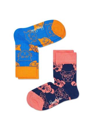 2-Pack Cat & Dog Socks KMJA02