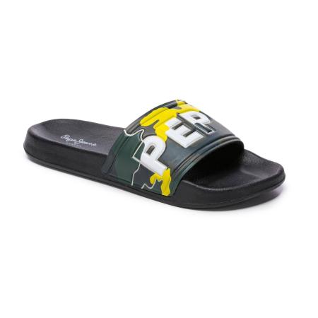 Мужские сланцы Pepe Jeans London SLIDER CAMO PMS70071, зеленые Мужские сланцы Pepe Jeans London SLIDER CAMO PMS70071, зеленые