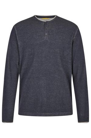 Мужской джемпер Camel Active Knit 1/1 Henley 409575-8K01, синий