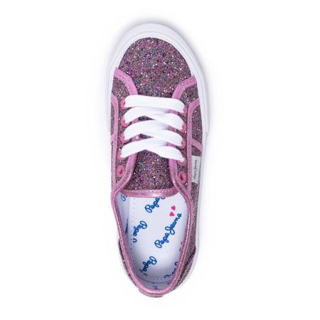 Детские кеды Pepe Jeans London BAKER GLITTER PGS30382, фуксия Детские кеды Pepe Jeans London BAKER GLITTER PGS30382, фуксия