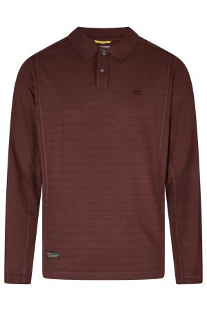 Мужское поло Camel Active Polo Long Sleeve 409865-8P01, бордовое