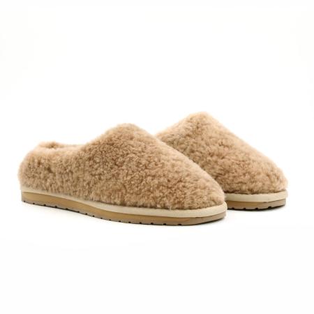 Женские тапочки EMU Australia Joy Teddy W12583, бежевые Женские тапочки EMU Australia Joy Teddy W12583, бежевые