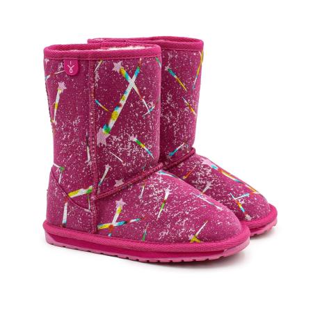 Детские сапоги из овчины (угги) EMU Australia Shooting Star K12612, фуксия