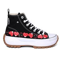 KAYA MID FLY B52-3714-01 - Женские высокие кеды British Knights, черные KAYA MID FLY B52-3714-01 - Женские высокие кеды British Knights, черные