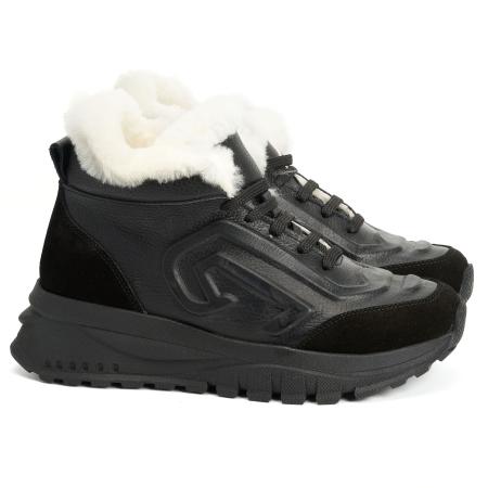 Женские высокие кроссовки Bugatti 44403130-1040, черные