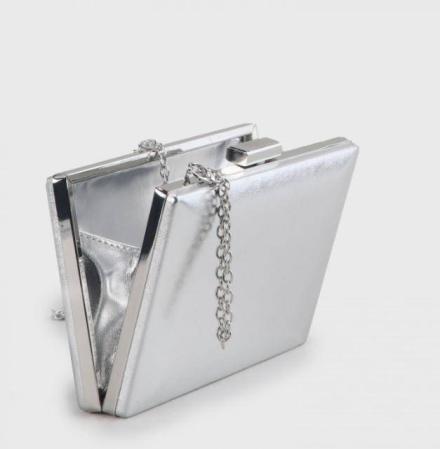 Женская сумка клатч Buffalo bags NATALI 4101118, серебряная