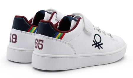 Детские кеды United Colors of Benetton Cupsole BTK124000, белые