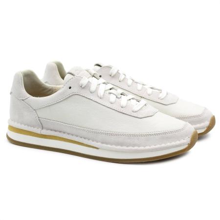 Мужские кроссовки Clarks CraftRun Lace 26157794, белые