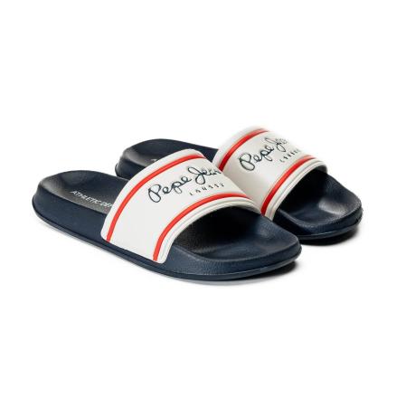 Мужские сланцы Pepe Jeans London SLIDER CLASSIC PMS70070, белые