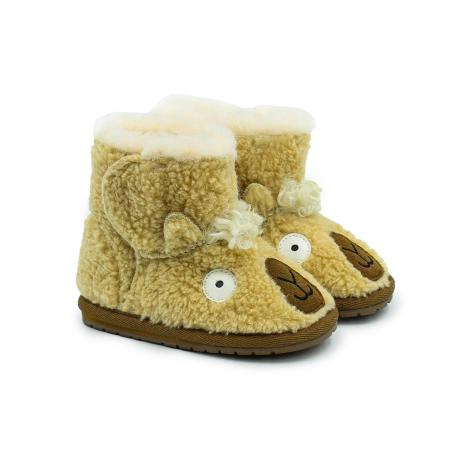 Детские ботинки из овчины (угги) EMU Australia Llama Walker B12341, песочные Детские ботинки из овчины (угги) EMU Australia Llama Walker B12341, песочные