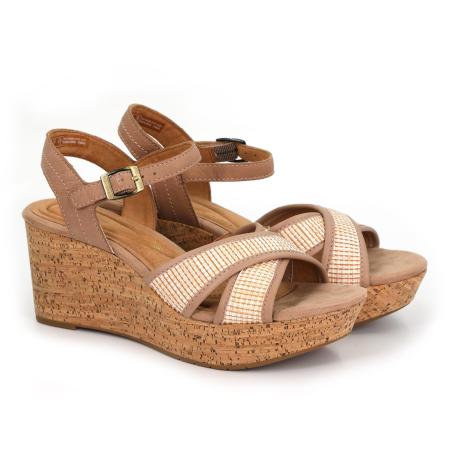 Женские босоножки Clarks Clarks Elleri Plum 26171442, бежевые