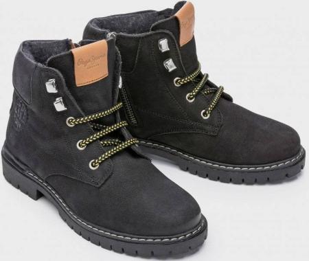 Детские высокие ботинки Pepe Jeans London COMBAT SPORT BLACK PBS50074, черные