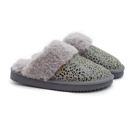 Женские тапочки EMU Ridge SMU Harper Print RW10711, серые Женские тапочки EMU Ridge SMU Harper Print RW10711, серые