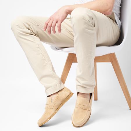 Мужские мокасины Bugatti 33307199-1400, бежевый