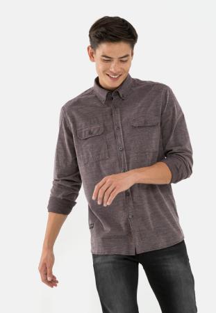 Мужская рубашка Camel Active Longsleeve Shirt 409111-8S41, бордовая
