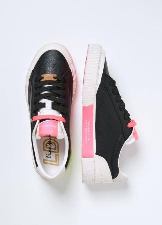 Женские кеды Pepe Jeans London KENTON VINTAGE WOMAN PLS31285, черные Женские кеды Pepe Jeans London KENTON VINTAGE WOMAN PLS31285, черные