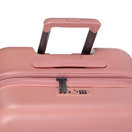 Троллей-кейс Pepe Jeans Bags ABS SUITCASE 55CM 4W PJL HIGHLIGHT 76891, розовый