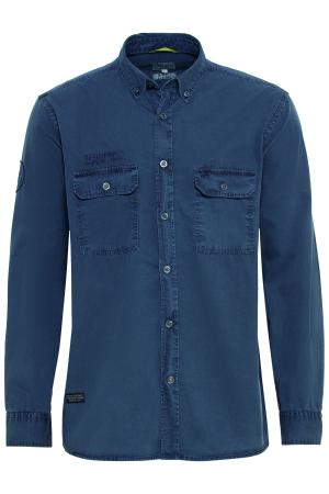 Мужская рубашка Camel Active Longsleeve Shirt 409118-8S18, синяя