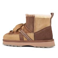 Sheepskin Fashion Blurred Micro Patchwork W13195 - Женские сапоги EMU Australia, коричневые