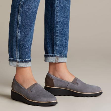 Женские лоферы Clarks Sharon Dolly 26136360, серые