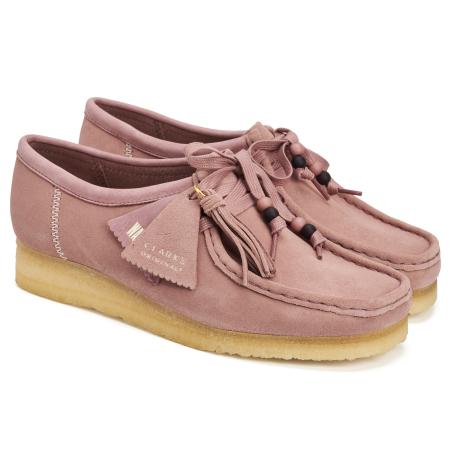 Женские полуботинки Clarks Wallabee. 26163265, розовые