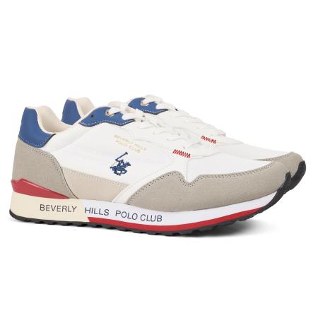 Мужские кроссовки Beverly Hills Polo Club KING POWER MIX BHM513105, белые