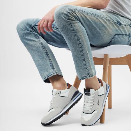 Мужские кроссовки GAS ALBA MIX GAM513600, белые