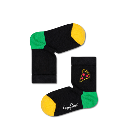 Kids Embroidery Pizza Slice Sock KBEPI01