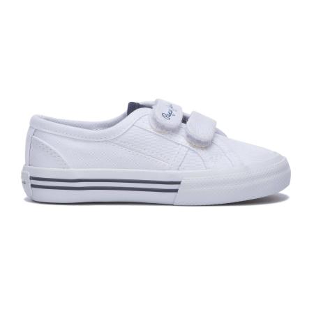 Детские кеды Pepe Jeans London BAKER BASIC BOY KIDS PBS30349, белые