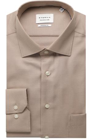 Мужская рубашка ETERNA РУБАШКА 1016-25-X19K, бежевая