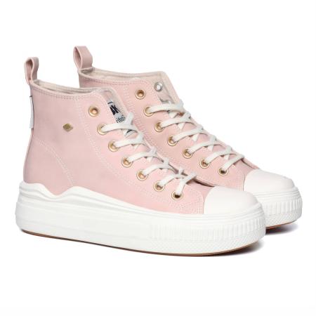 Женские высокие кеды British Knights KAYA FLOW MID B52-3729-02, розовые Женские высокие кеды British Knights KAYA FLOW MID B52-3729-02, розовые