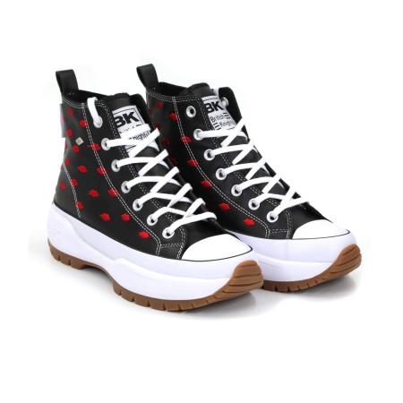 Женские высокие кеды British Knights KAYA MID FLY B52-3718-01, черные