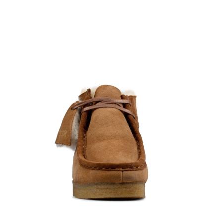 Женские ботинки Clarks Wallabee Boot. 26162498, коричневые Женские ботинки Clarks Wallabee Boot. 26162498, коричневые