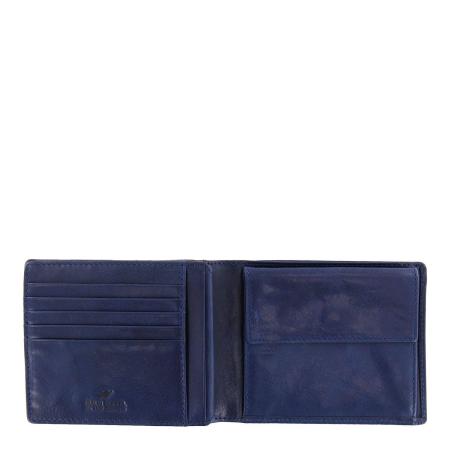 Мужской кошелек Braun Buffel AREZZO RFID Coin Wallet 12CS 81438, синий