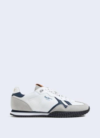 Мужские кроссовки Pepe Jeans London HOLLAND SERIE 1 CAPSULE PMS30818, белые Мужские кроссовки Pepe Jeans London HOLLAND SERIE 1 CAPSULE PMS30818, белые