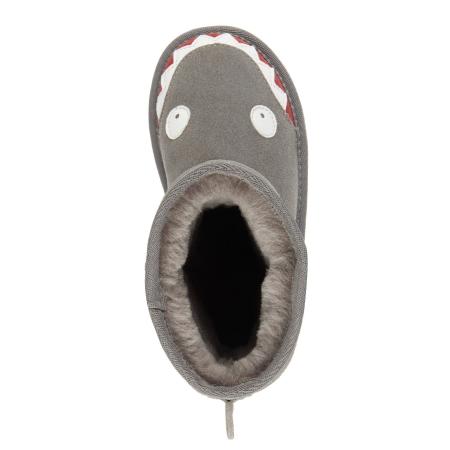 Детские сапоги из овчины (угги) EMU Australia Shark K10589, серые