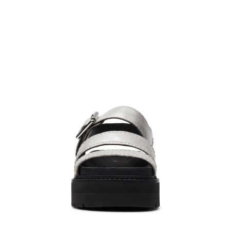 Женские сандалии Женщины Clarks Orianna Over 26171508, серебряные