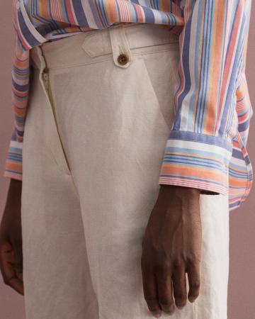LINEN BLEND LONG SHORTS 4020054