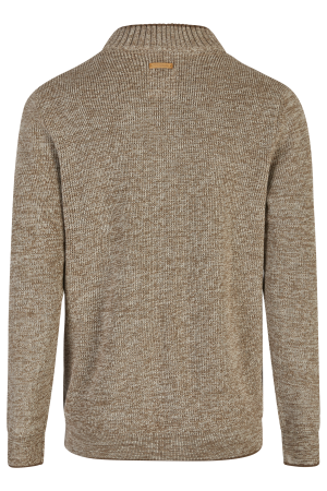 Мужской свитер Camel Active Knit 1/1 Troyer 409585-8K06, бежевый