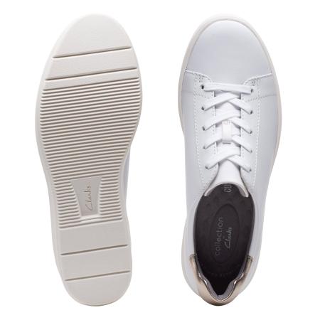 Женские кеды Clarks Layton Pace 26158891, белые Женские кеды Clarks Layton Pace 26158891, белые