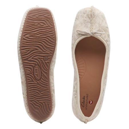 Женские балетки Clarks Freckle Ice 26147555, белые Женские балетки Clarks Freckle Ice 26147555, белые
