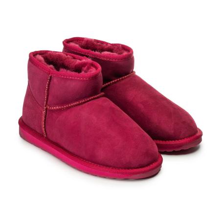 Женские ботинки из овчины (угги) EMU Australia Stinger Micro W10937 (жен. полусапоги из овчины (у W10937, красные