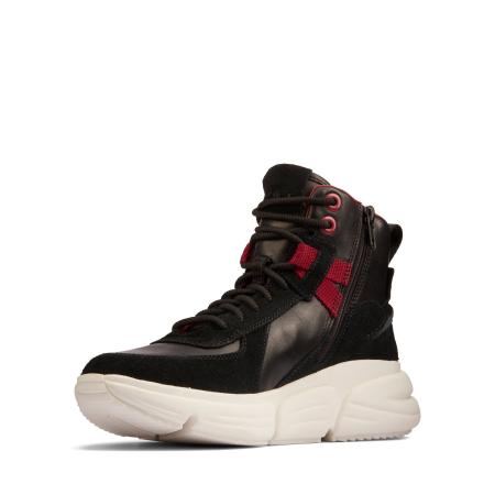 Женские высокие кроссовки Clarks TriComet Boot 26161901, черные