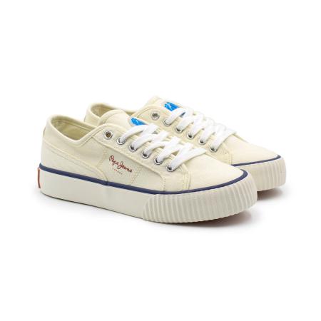 Детские кеды Pepe Jeans London OTTIS PLATFORM GIRL PGS30542, белые