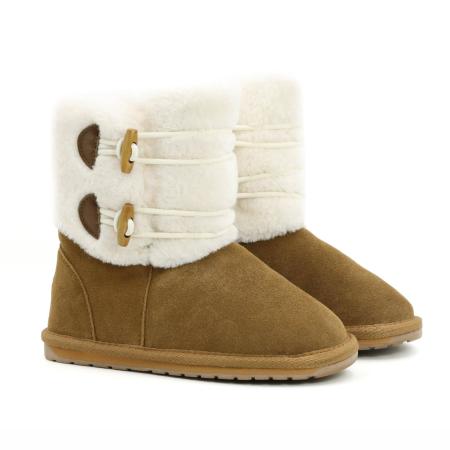 Детские сапоги из овчины (угги) EMU Australia Burnet K12617, коричневые