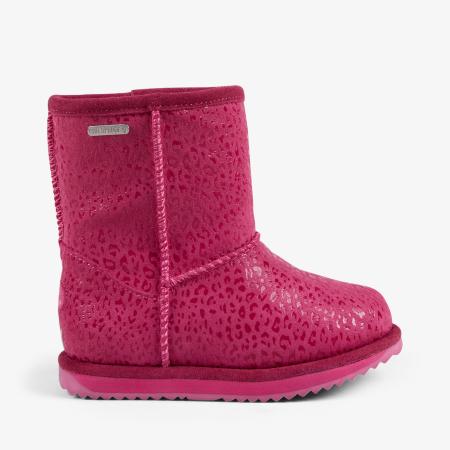 Детские сапоги EMU Australia Leopard Brumby K11333, розовые