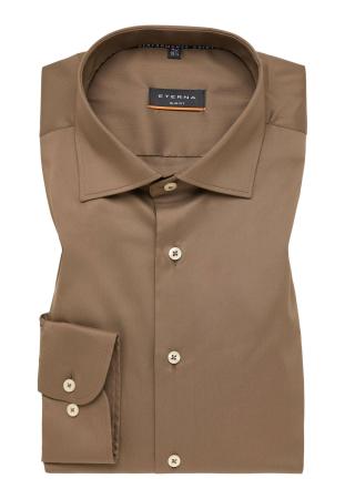 Мужская рубашка ETERNA 3377-27-F170, коричневая