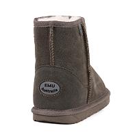 Wallaby Mini K10103 - Детские полусапоги из овчины (угги) EMU Australia, серые Wallaby Mini K10103 - Детские полусапоги из овчины (угги) EMU Australia, серые